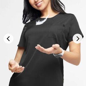 Uniform Advantage Black Short Sleeve Women's Scrub Top